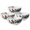 Discount ⭐ Mikasa® Winter Cardinal Set of 4 Soup Cereal Bowls 🔥 -Cheap dinnerware Store winter cardinal set of 4 soup cereal bowls K45272165 1
